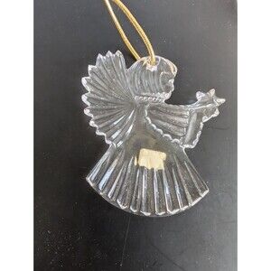 Mikasa Christmas Ornament Joyous Collection Crystal Angel w Star 2000 Germany